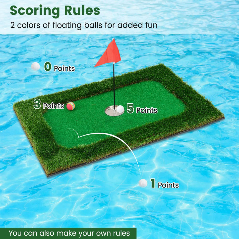 Rectangular Floating Golf Green Set product image