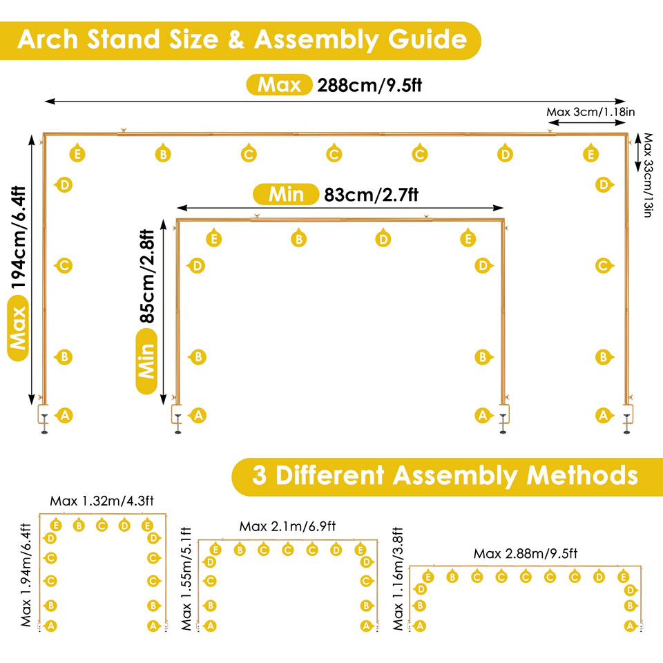 Over the Table Arch Stand (1 or 2 Pack) product image