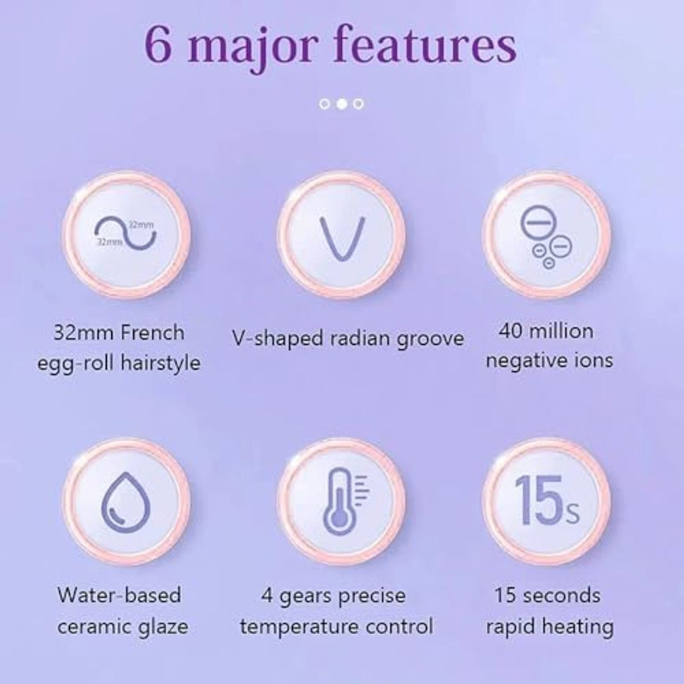 French V‑Shape Hair Waver Curling Iron product image