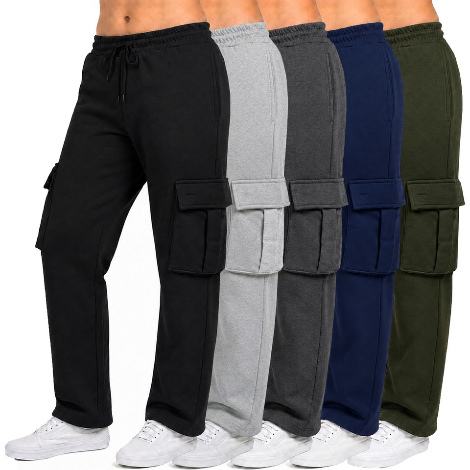 Women's Loose Fit Fleece Lined Cargo Joggers (3-Pack) product image