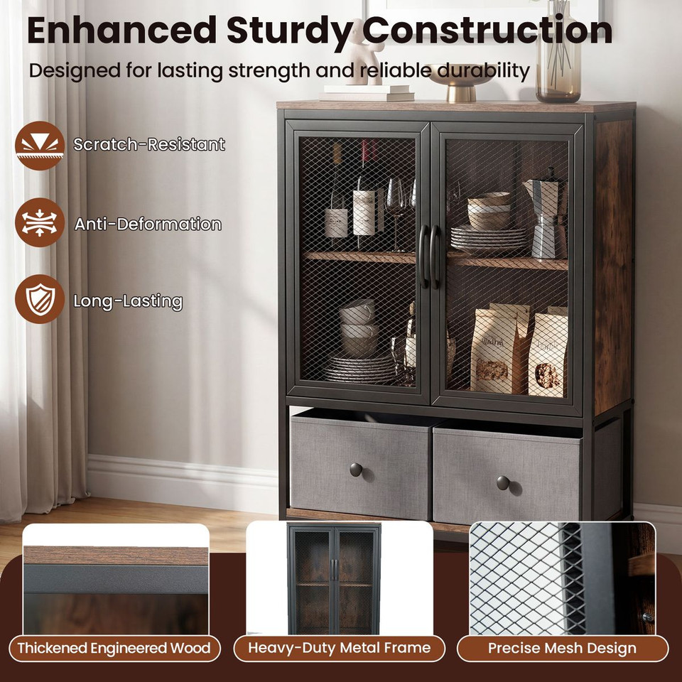 Industrial Coffee Bar Cabinet product image