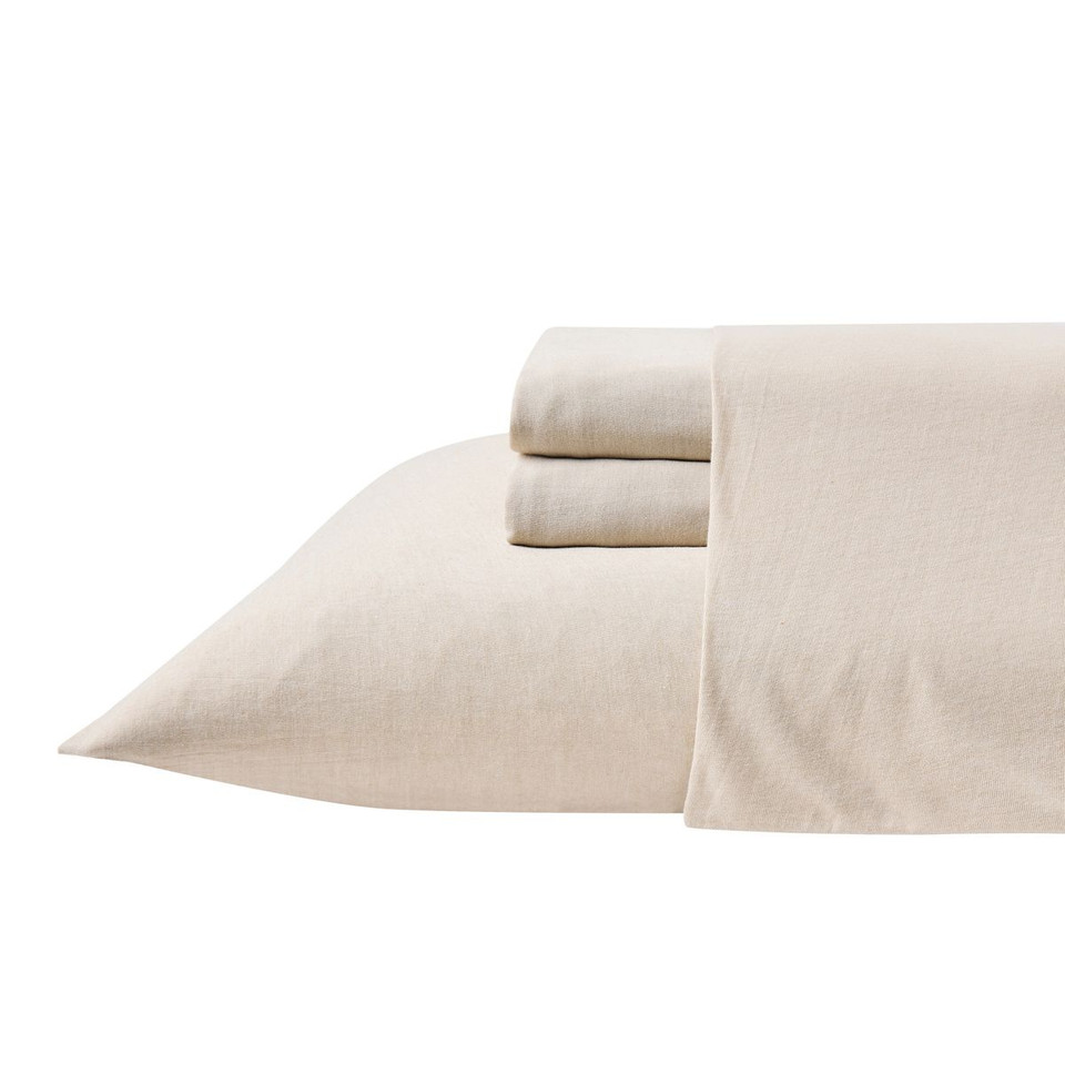 Kathy Ireland Heathered Jersey Knit Cotton Sheet Set (4 Pieces) product image