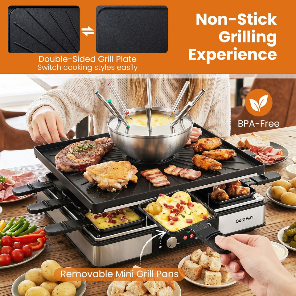 Electric BBQ Grill and Fondue Combo product image
