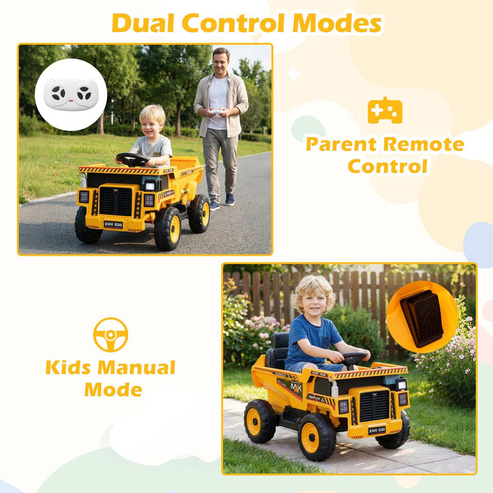 Kids' Ride-On Dump Truck  product image