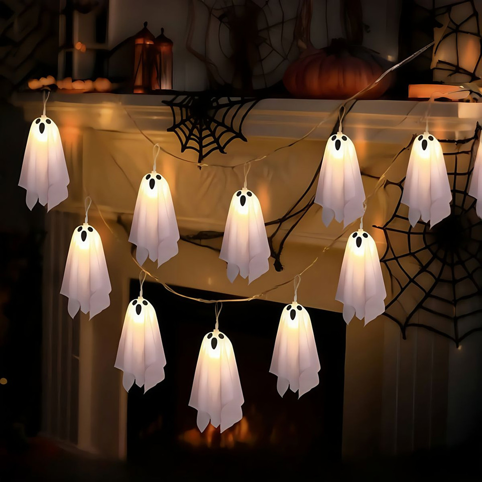 Battery Operated Halloween Ghost String Lights product image