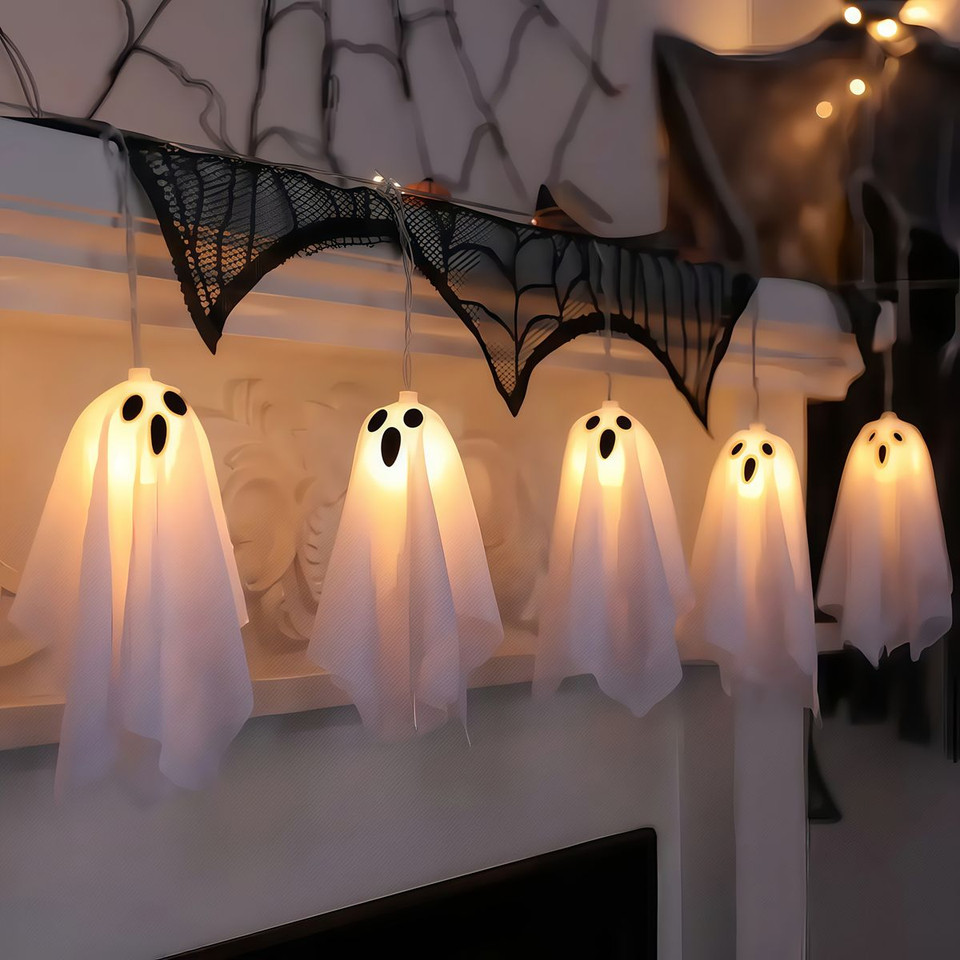 Battery Operated Halloween Ghost String Lights product image
