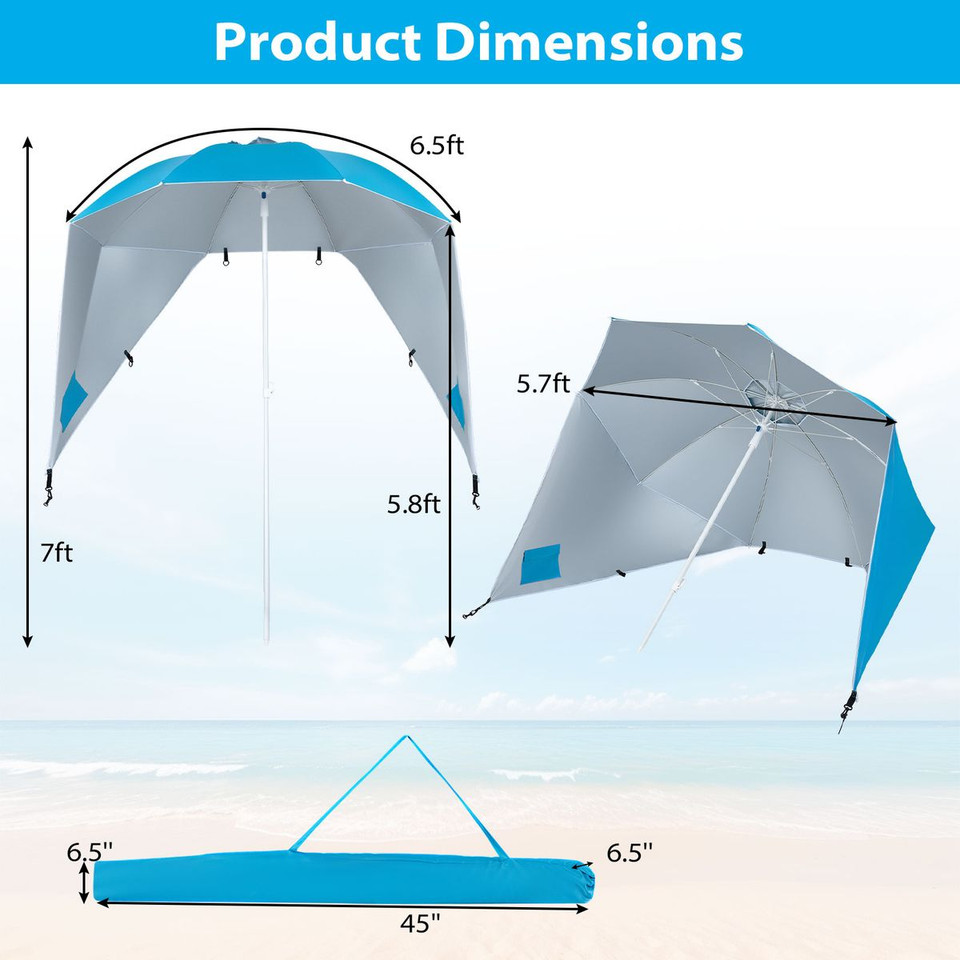 2-In-1 Beach Shelter Umbrella  product image