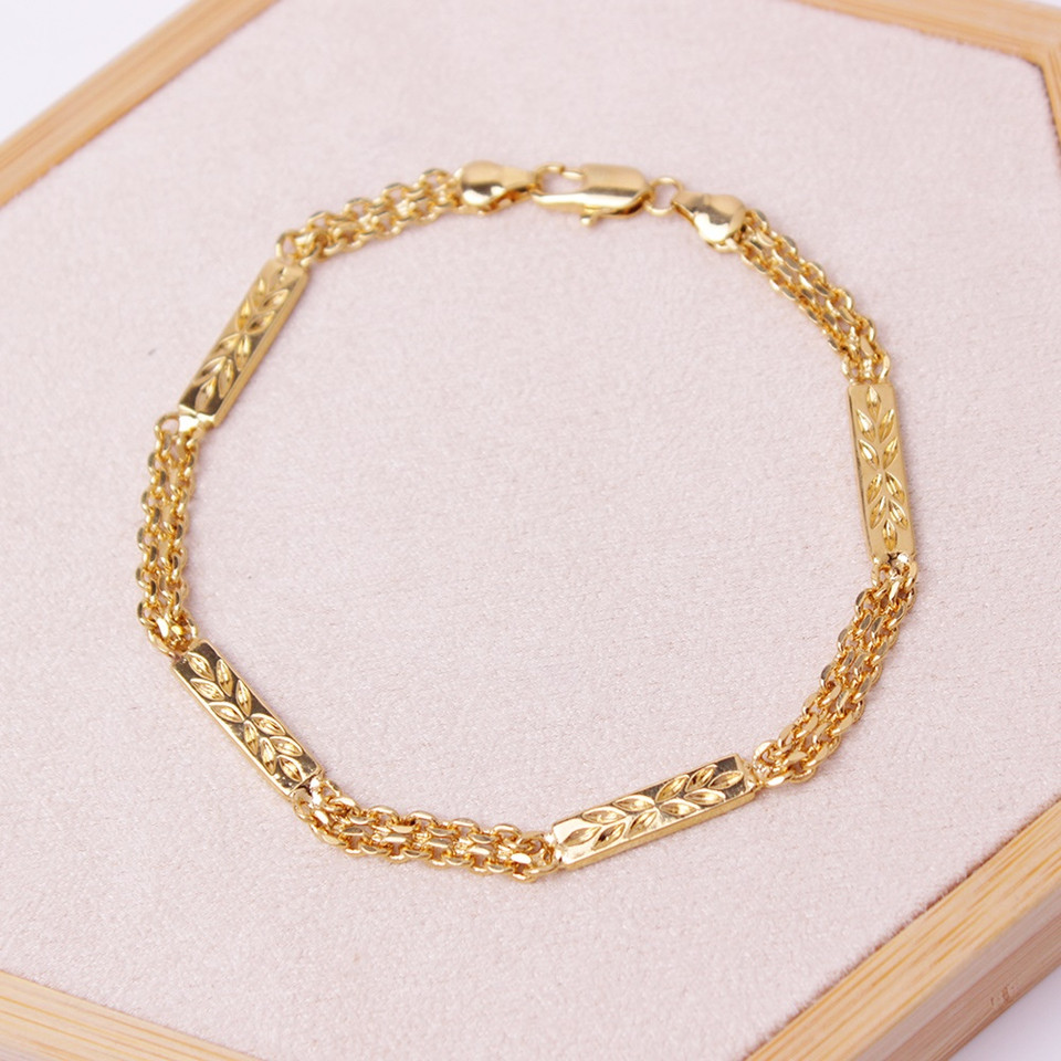 18K-Gold-Filled Bismark/Bar Anklet product image