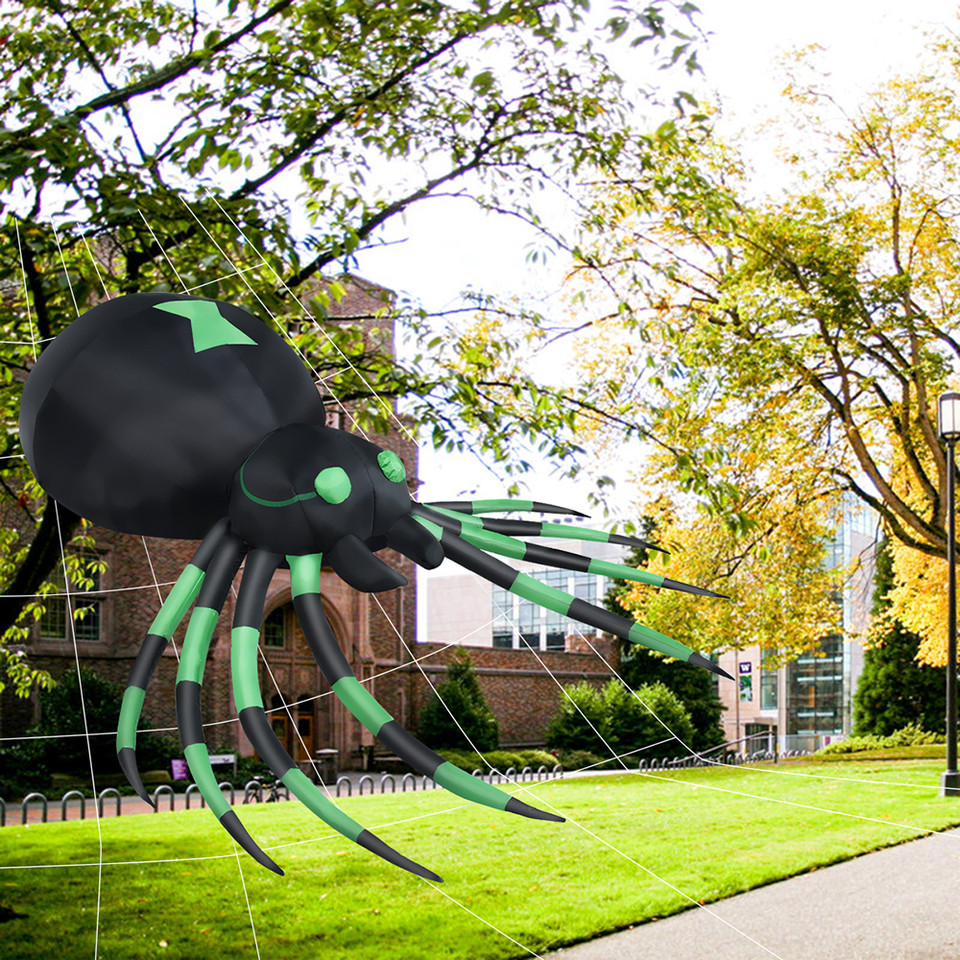 6-Foot Inflatable Spider with LED Lights product image