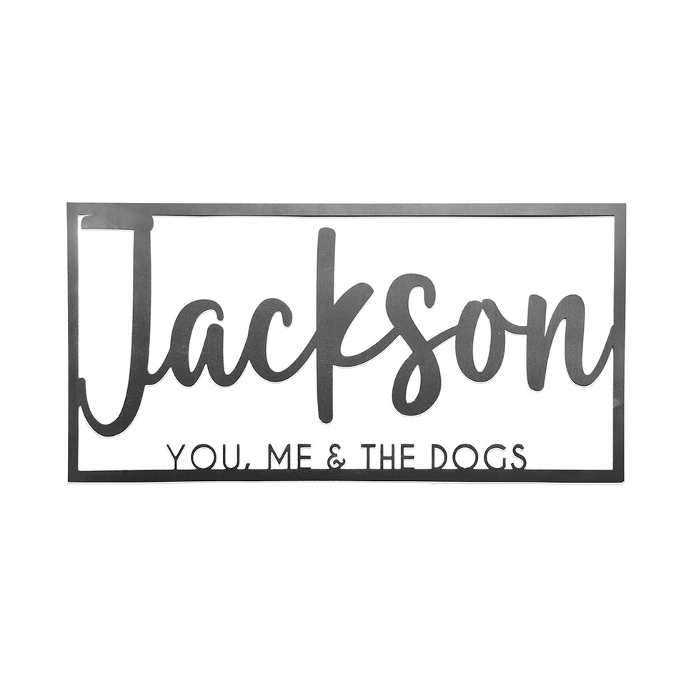 Personalized Family Name Metal Wall Decor product image