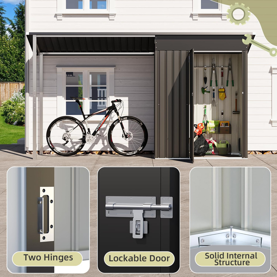 3x5 Outdoor Open-Sided Storage Shed with 15 Sq. Ft Covered Space  product image