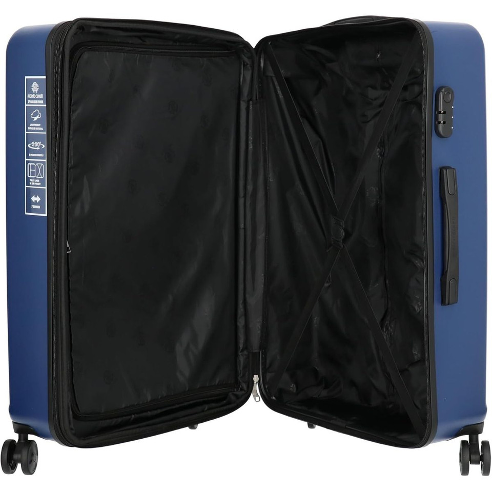 Roberto Cavalli 3-Piece Solid Classic Hardshell Luggage Set product image