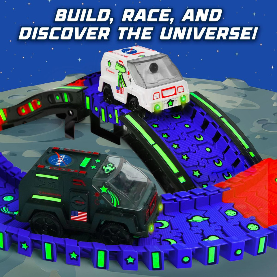 USA Toyz Lunar Loop NASA Space Tracks Playset (225 Pieces) product image
