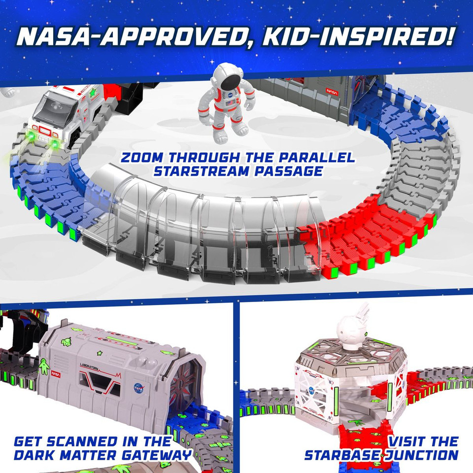 USA Toyz Lunar Loop NASA Space Tracks Playset (225 Pieces) product image