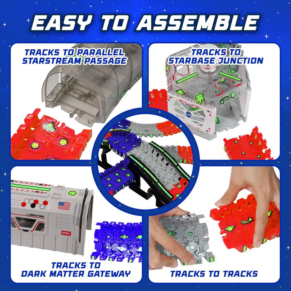 USA Toyz Lunar Loop NASA Space Tracks Playset (225 Pieces) product image