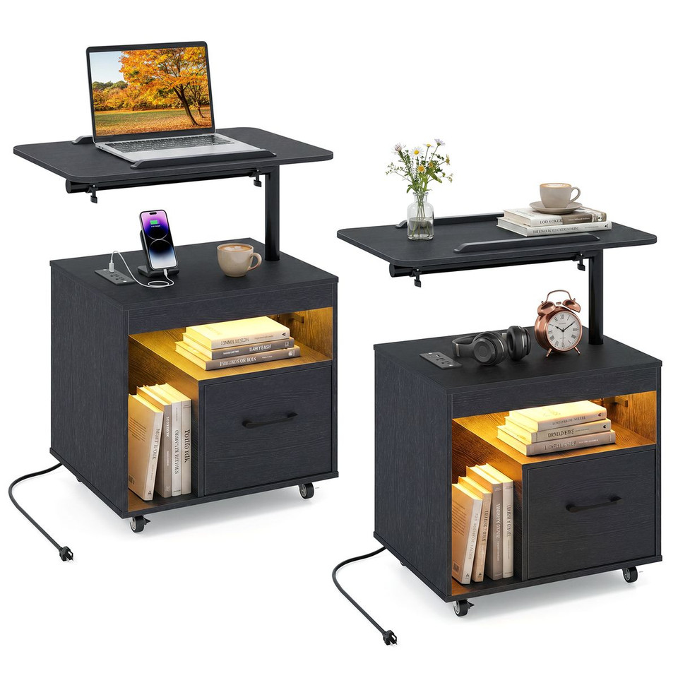 LED Charging Nightstand (1- or 2-Pack) product image