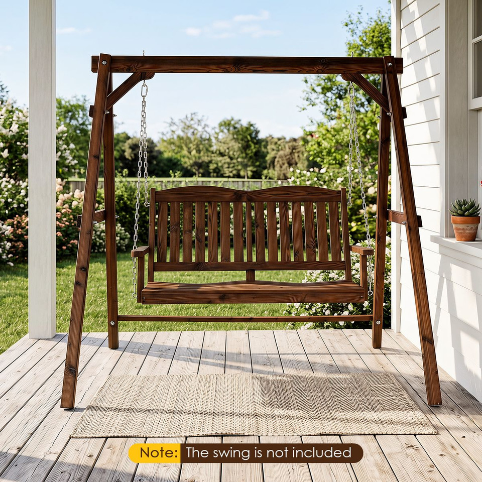 Carbonized Fir Wood Swing Frame product image