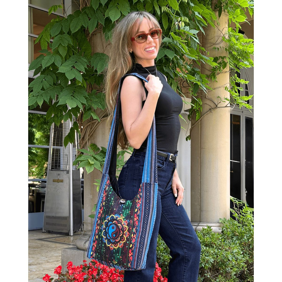 Kathmandu Collection Yin Yang Print Hobo Bag product image