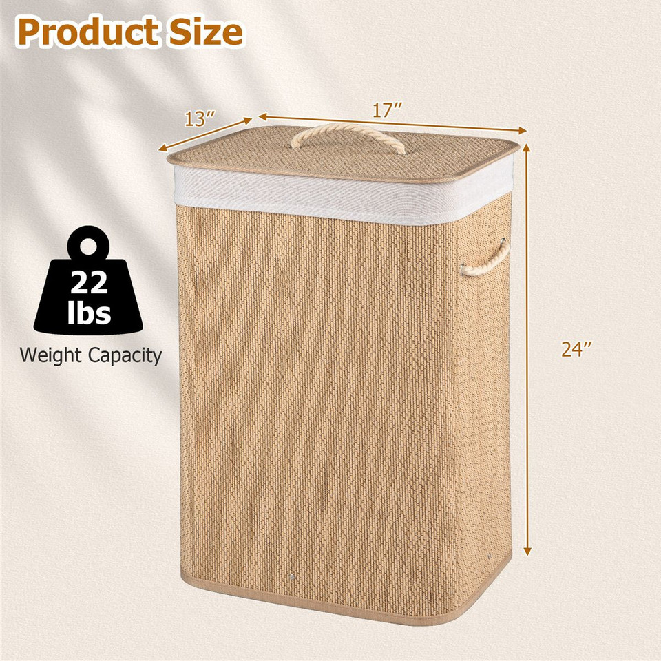 Bamboo Laundry Hamper product image