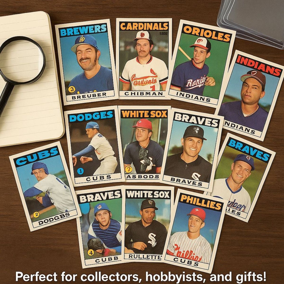 1986 Vintage Baseball Cards – Surprise 10 Pack (Original Topps Collection) product image