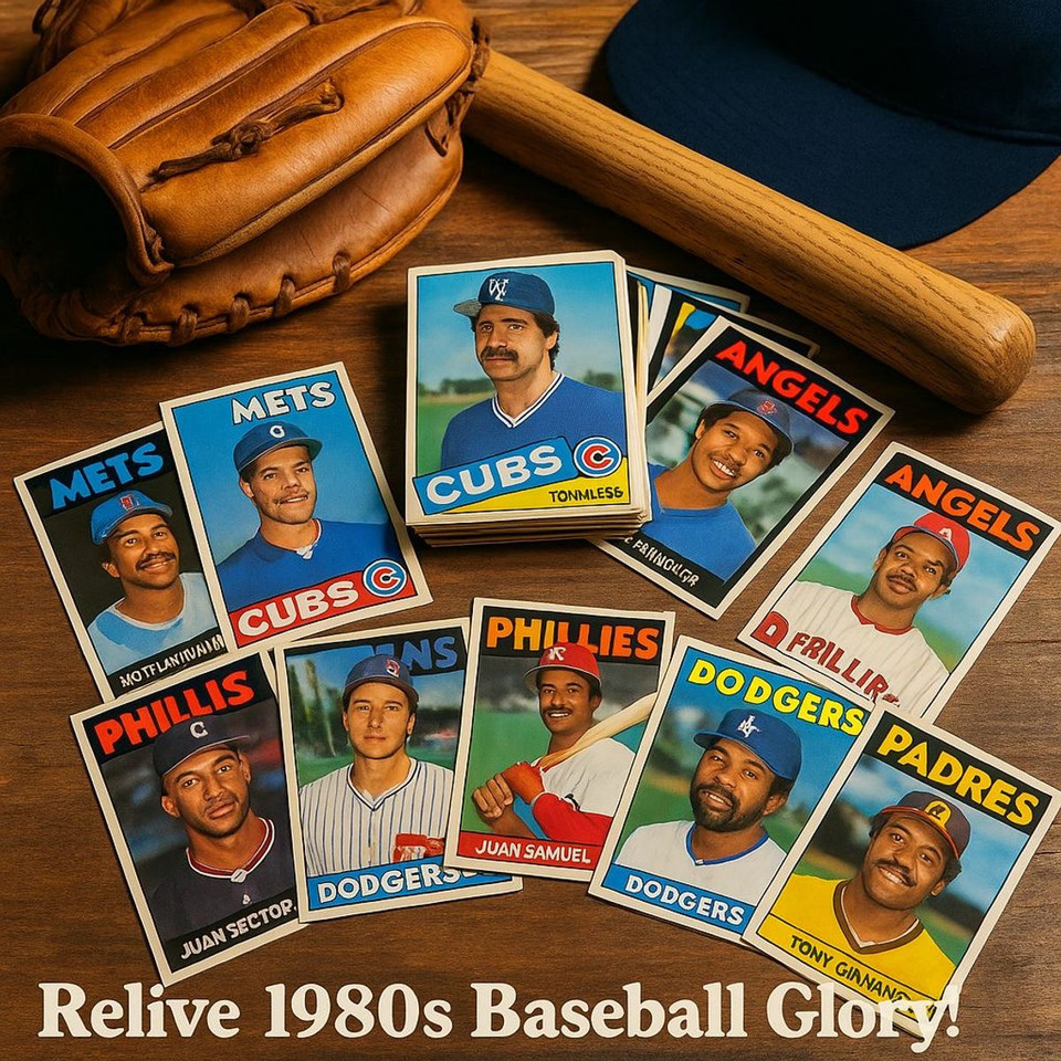 1986 Vintage Baseball Cards – Surprise 10 Pack (Original Topps Collection) product image