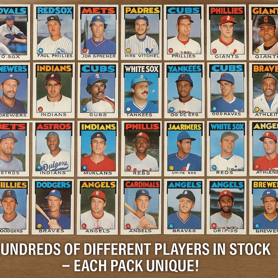 1986 Vintage Baseball Cards – Surprise 10 Pack (Original Topps Collection) product image