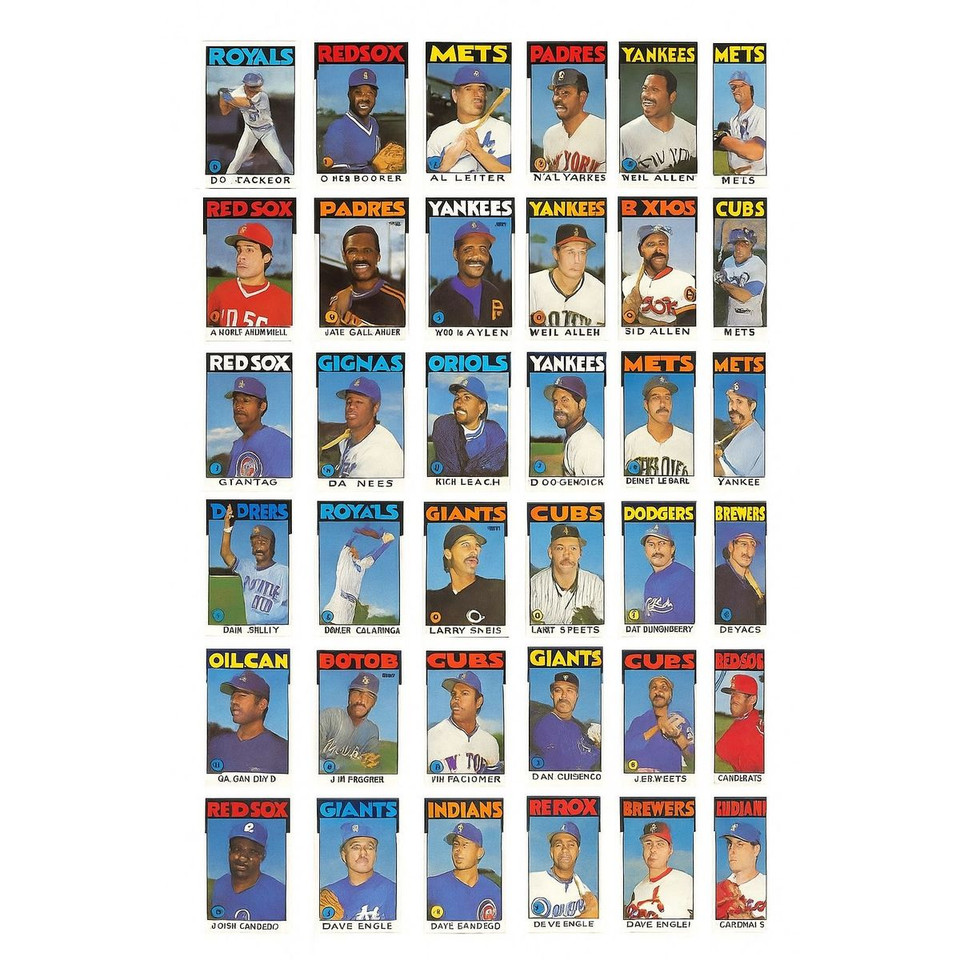 1986 Vintage Baseball Cards – Surprise 10 Pack (Original Topps Collection) product image