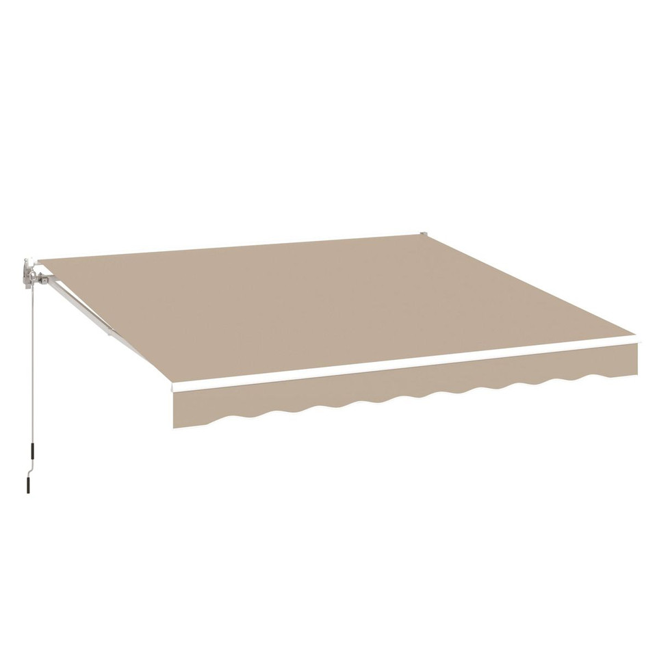 10'×8' Outdoor Manual Retractable Patio Awning  product image