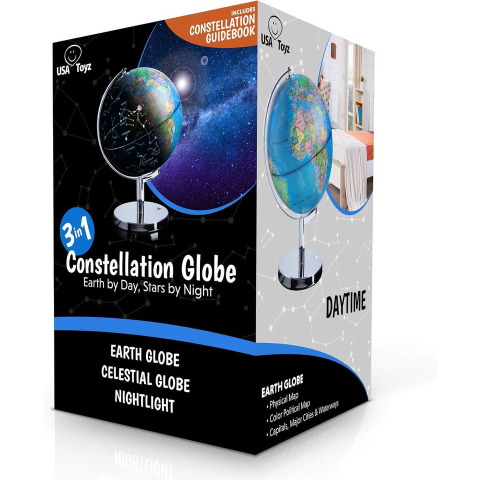 USA Toyz Illuminated World Globe with Stand product image