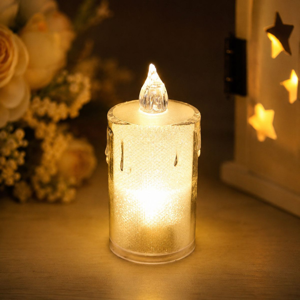 Decorative Warm White LED Candle (12-Pack) product image