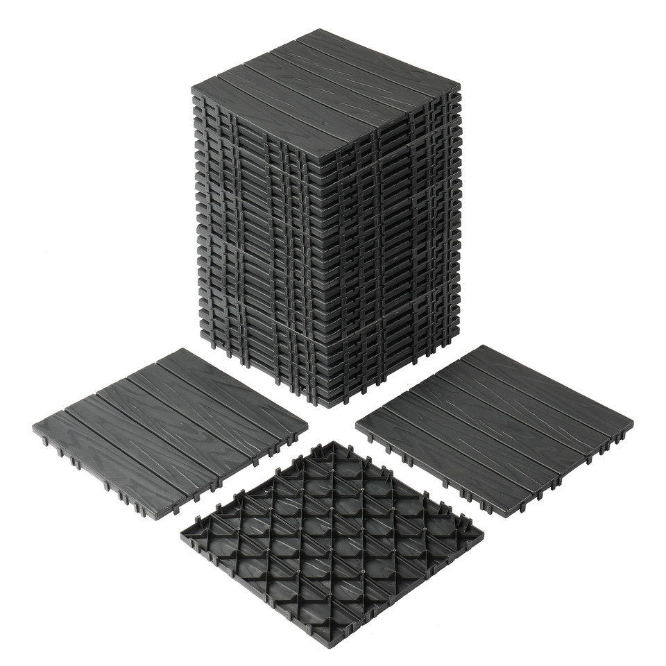 Waterproof Plastic Interlocking Deck Tiles (27-Pieces) product image