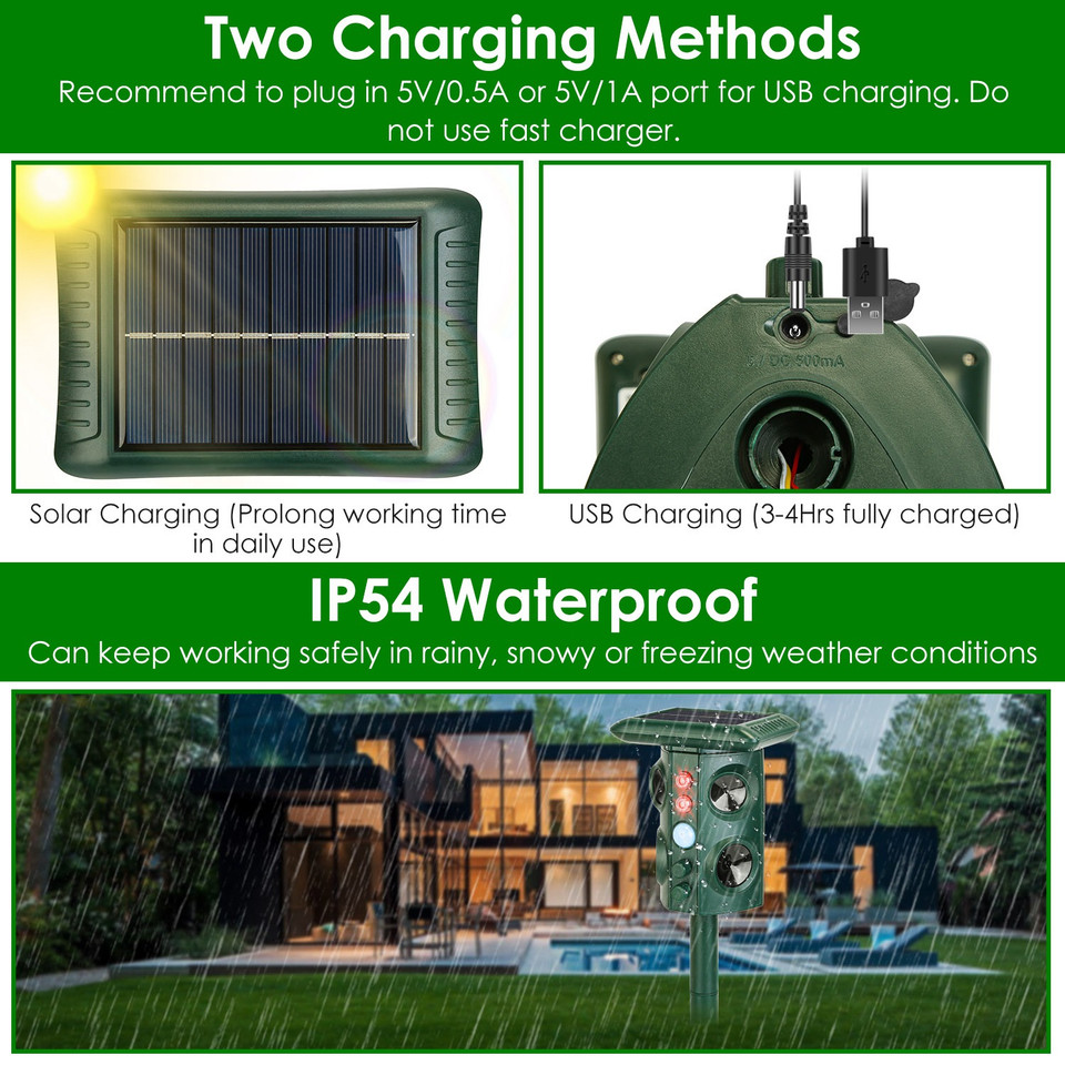 Solar Ultrasonic Animal Repeller product image