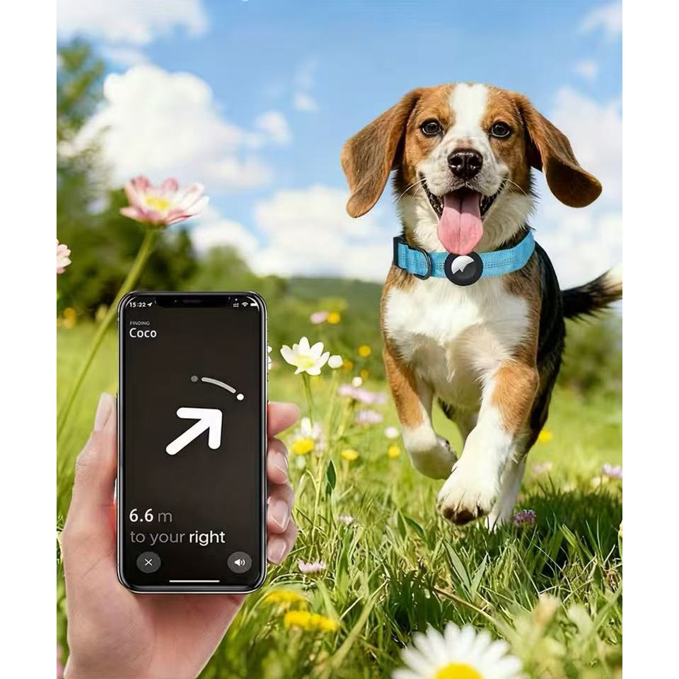 Pet Tracking Collar - Heavy-Duty Nylon Dog Collar with Reflective Strap product image