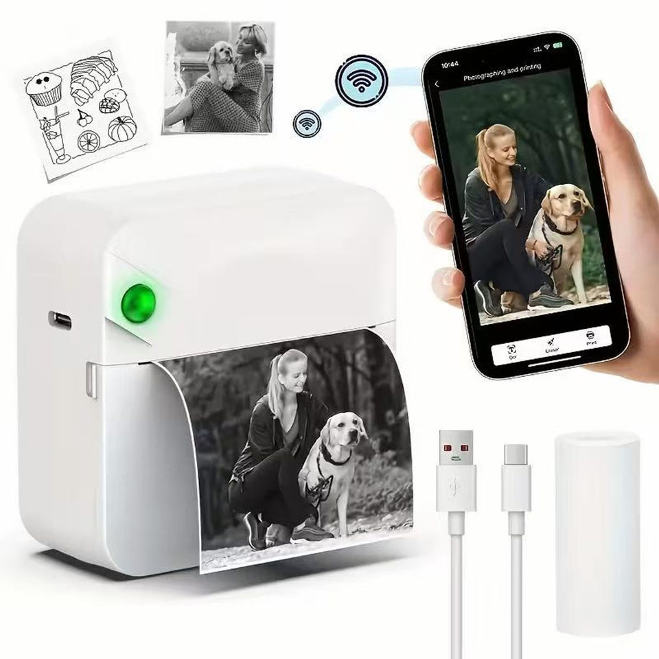 Mini Inkless Bluetooth Phone Pocket Thermal Printer product image