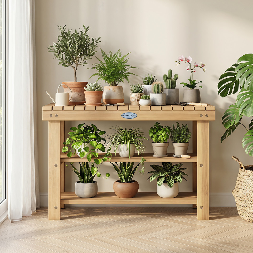 3-Tier Wood Shoe Rack Organizer product image