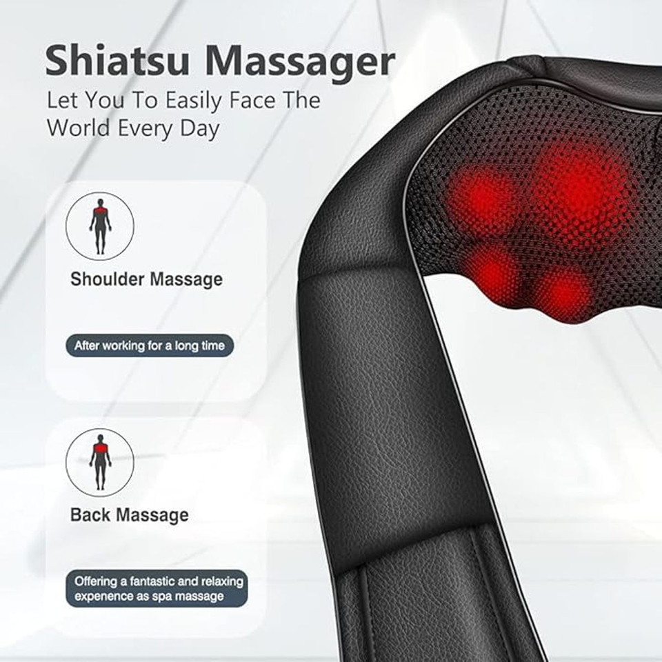Shiatsu Neck and Back Massager with Heat product image