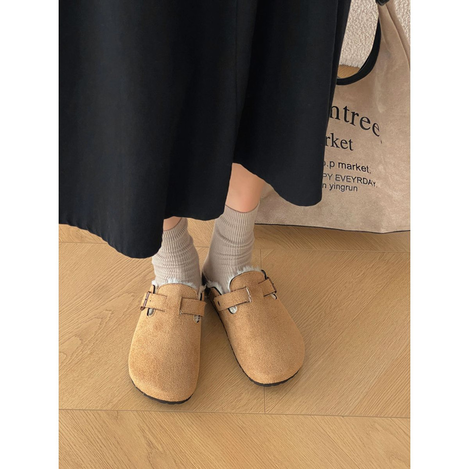 Women's Fur Lined Suede Clogs product image