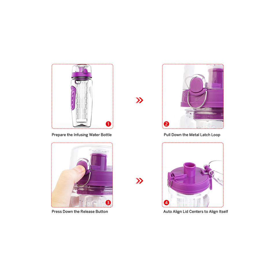 32-Ounce Fruit Infuser Water Bottle product image