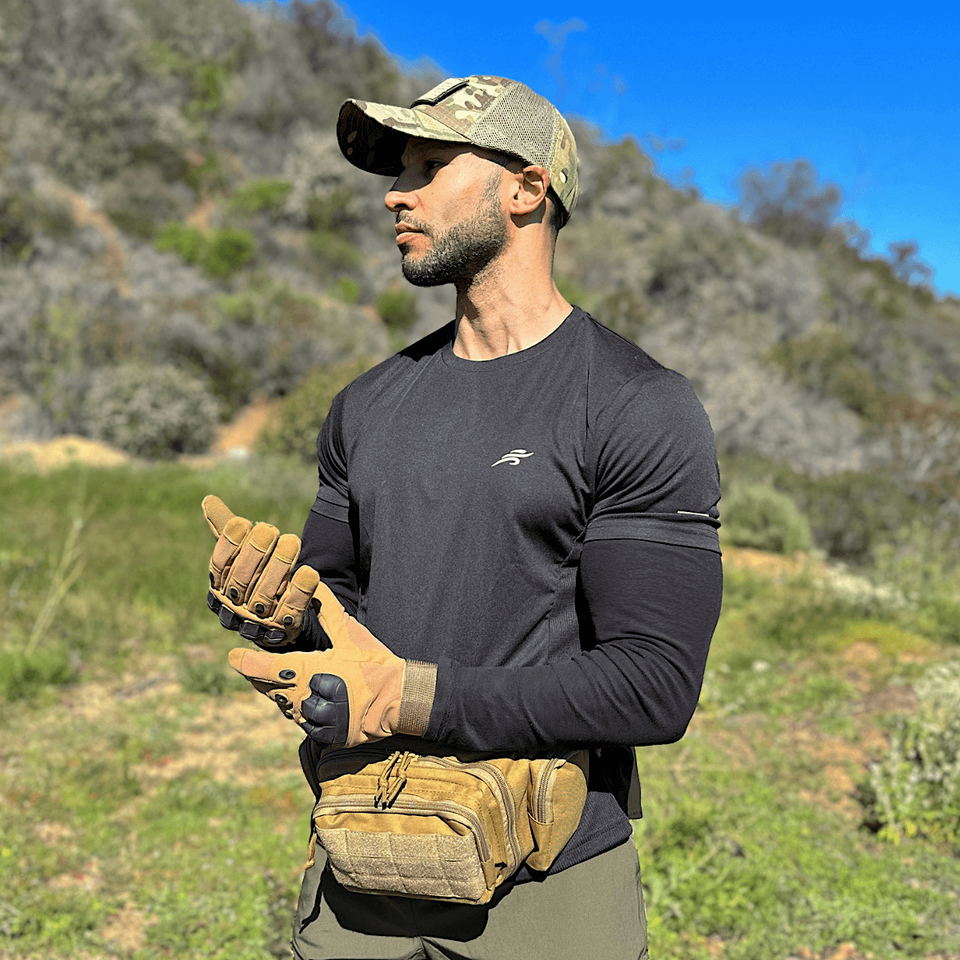 Military-Style Tactical Patch Hat with Adjustable Strap product image