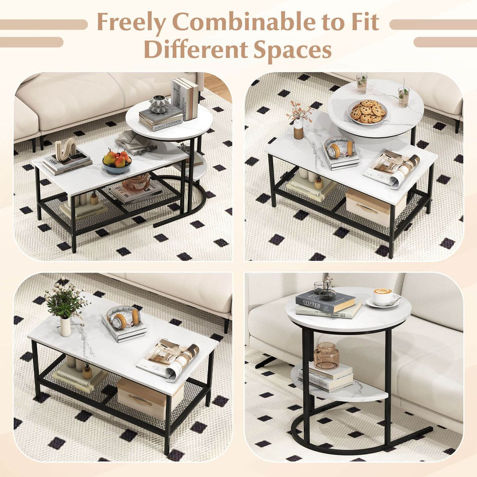 2-Tier Coffee Table (Set of 2) product image