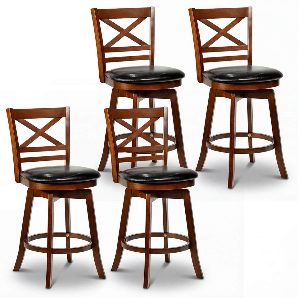 25” Swivel Counter Barstools with Backrest (Set of 2 or 4) product image