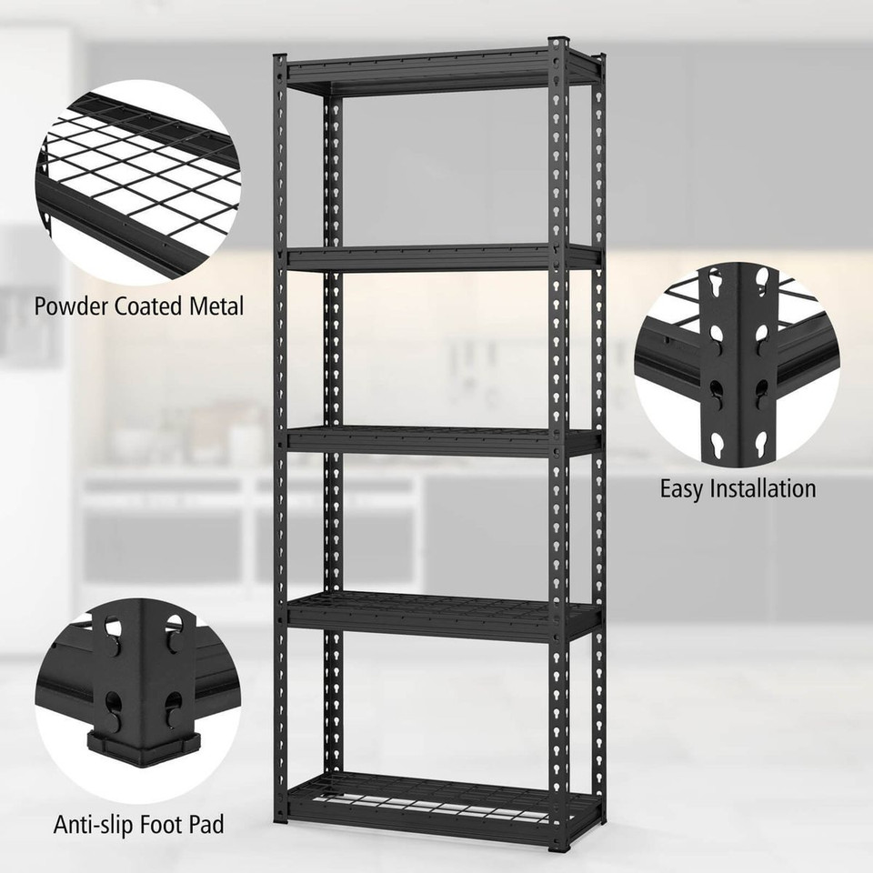 5-Tier Heavy Duty Metal Shelving Unit (Set of 2) product image