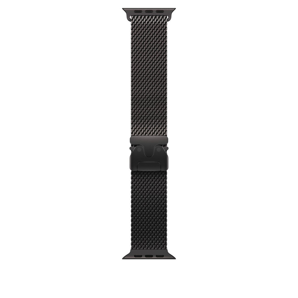 Apple Milanese Loop 49mm Black Titanium Band (Medium) product image