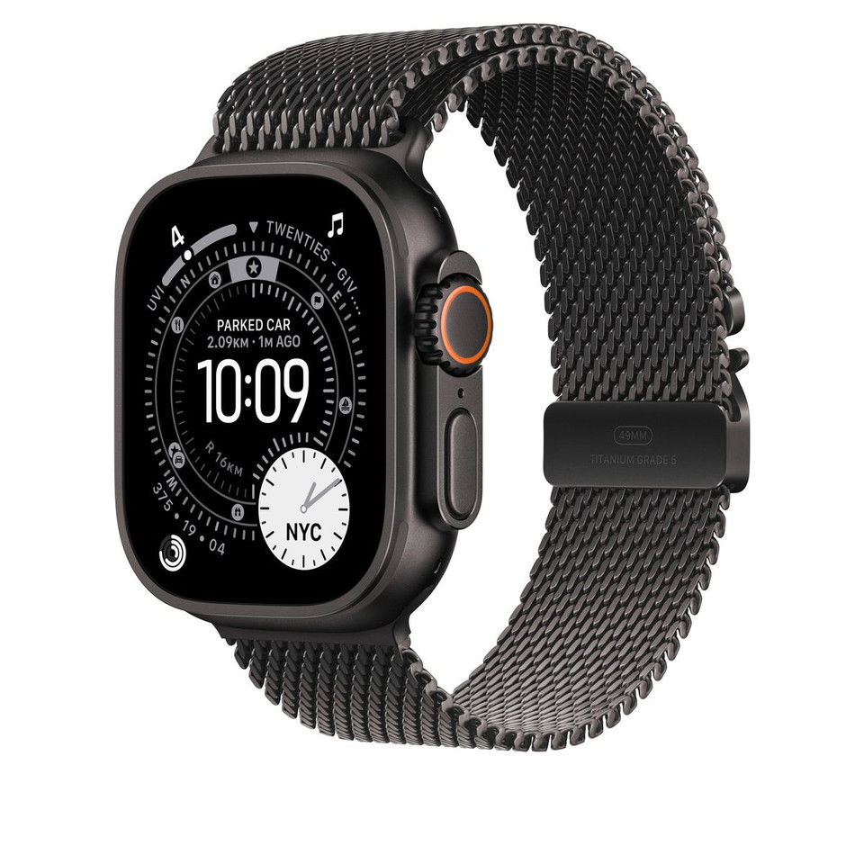 Apple Milanese Loop 49mm Black Titanium Band – Small product image