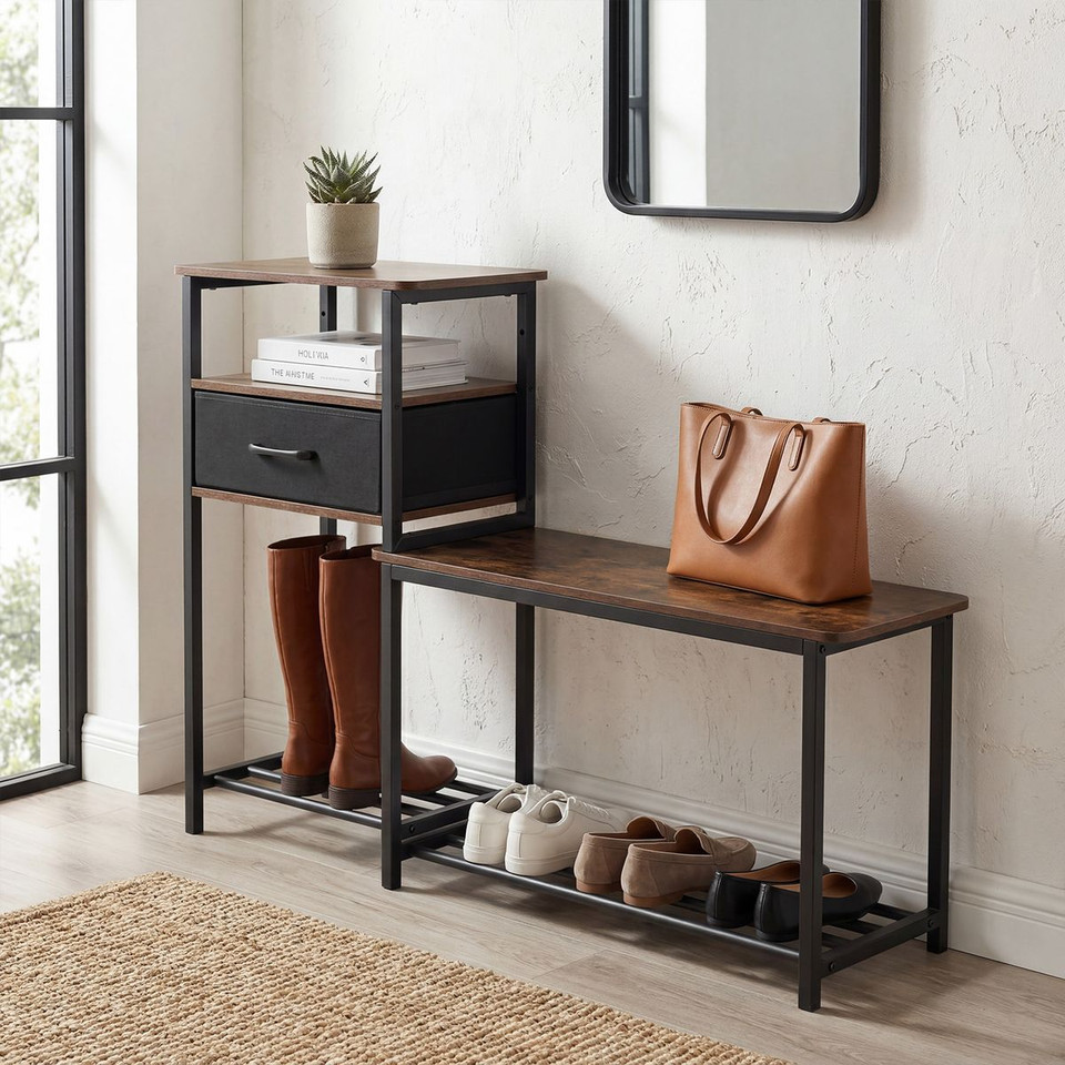 3-Tier Shoe Rack Bench with Drawer product image