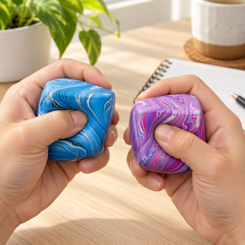 Morph-O Squashers Mystery Marble Squishy Cubes (2-Pack) product image