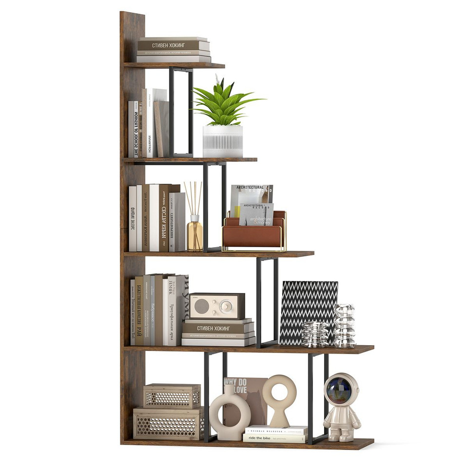 5-Tier Stepped Bookshelf (1- or 2-Pack) product image