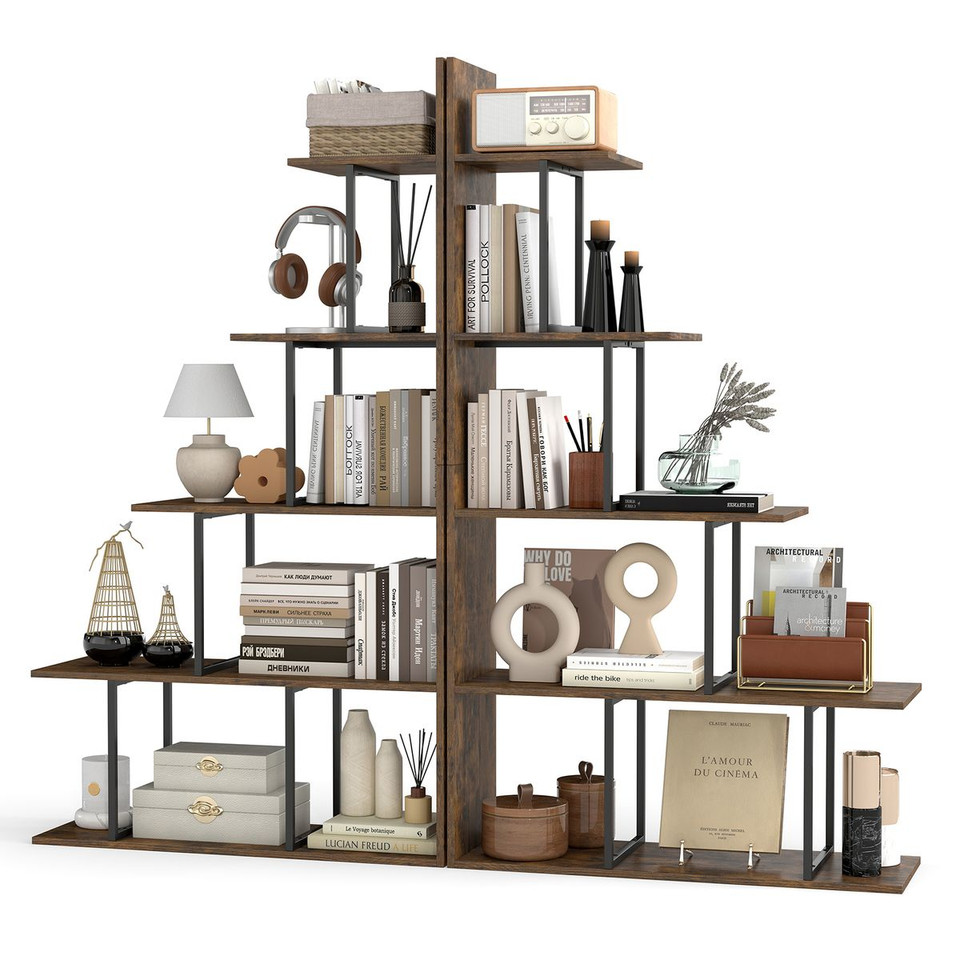 5-Tier Stepped Bookshelf (1- or 2-Pack) product image