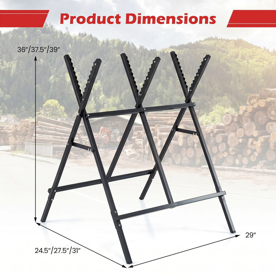 Folding Log Saw Horse  product image