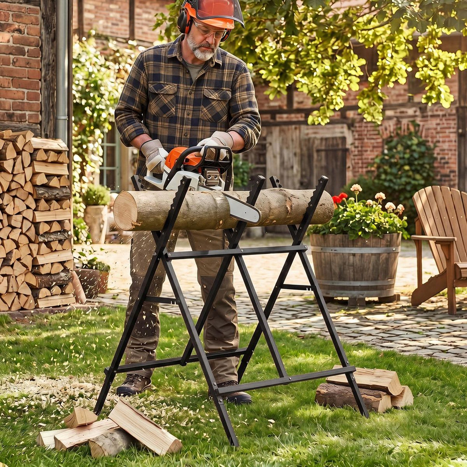 Folding Log Saw Horse  product image